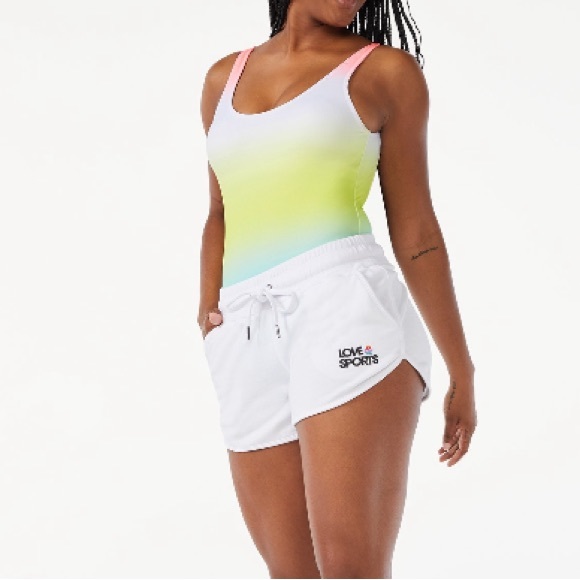 Love & Sports Tank Swimsuit Scooped back Classic One Piece - Picture 2 of 9